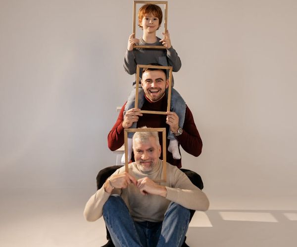 Person smiling peacefully after a gentle workout session, looking refreshed.